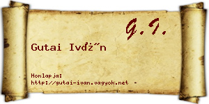 Gutai Iván névjegykártya